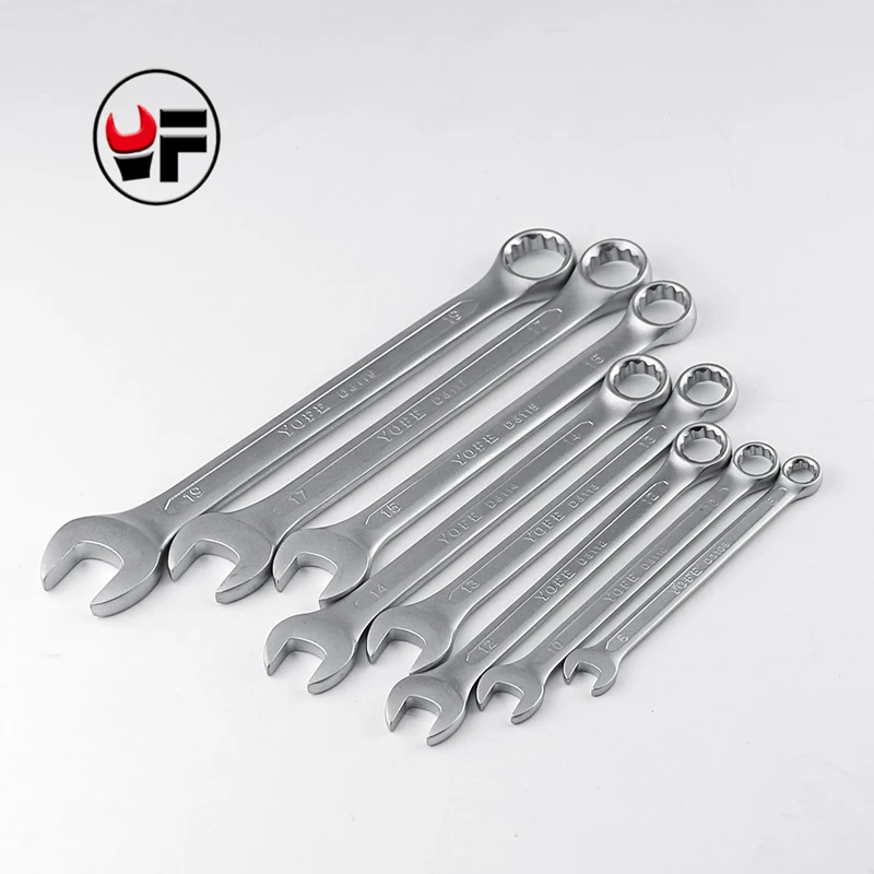 

YOFE 8,10,12,13,14,15,17,19mm Metal Ring Open End Combination Wrench High Quality Universal Wrench Hand Tool Set For Bike Or Car