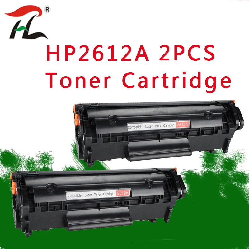 

2PCS For Compatible toner cartridge for hp Q2612A q2612 2612a 12a 2612 laserjet 1010 1020 1015 1012 3015 3020 3030 3050 printer