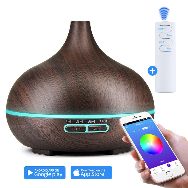 

550ml Air Humidifier Essential Oil Diffuser Aroma Lamp Aromatherapy Electric Aroma Diffuser Mist Maker Smart APP Remote Control