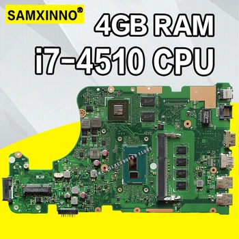 شراءX555LP I7-4510 4GB RAM Motherboartd ل For Asus X555LI F555L K555L X555L اللوحة المحمول X555LD Rev3.1/3.3/3.0/1.1 اللوحة