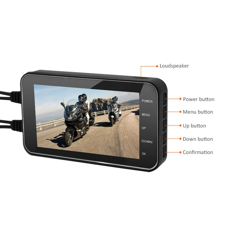 Camera Da Cruscotto DVR Per Auto 4 Pollici, Telecamera Cruscotto Schermo Hd 1080p 3 Obiettivi Registratore Video Anteriore Interno Con Posteriore 88027785