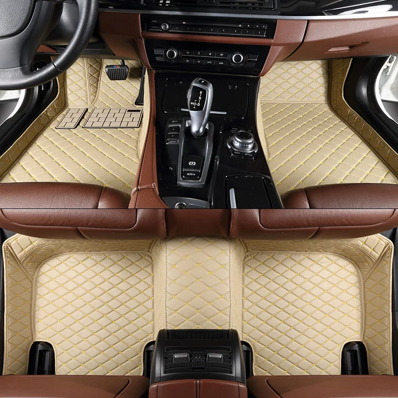 TENGRUI Custom Car Floor Mats for JAGUAR XF XE XJ F PACE All Model Vase