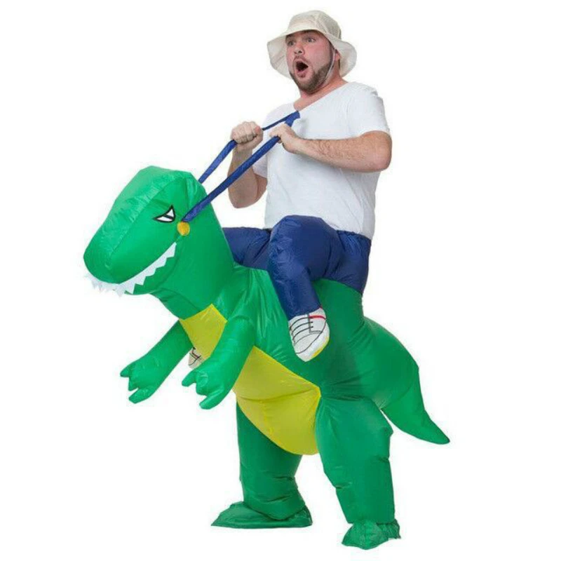 

2b Cosplay for Children Funny Inflatable Garment Anime Costume Adult Tyrannosaurus Rex Cartoon Vestidos Halloween Carnival Party