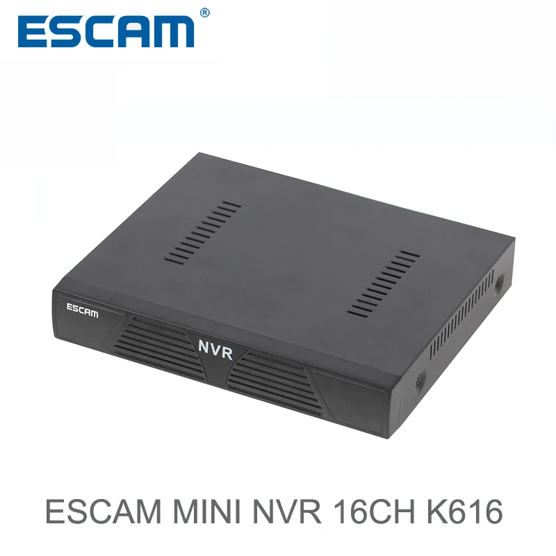 

ESCAM K616 NVR HD 1080P 16CH Network Video Recorder H.264 HDMI/VGA Video Output Support Onvif P2P Cloud service