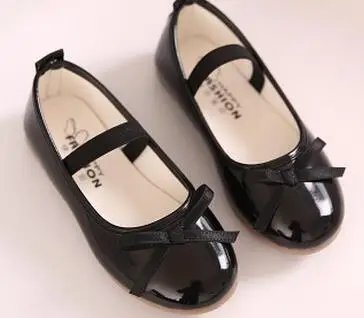 Обувь для девочек обувь моделей бантом туфли принцессы светлой кожи корейских студентов 2 вида цветов детские кожаные туфли для детей