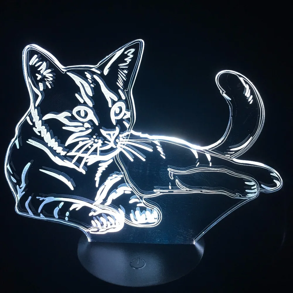 Luzes da Noite 3d vision gatinho led night we Are Factory : Wholesale Price