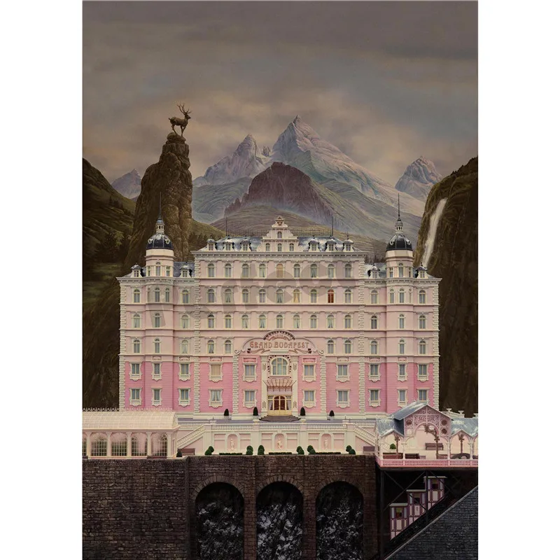 Grand Budapest домашний интерьер отеля украшения Крафт Фильм плакат рисунок core наклейки на стену