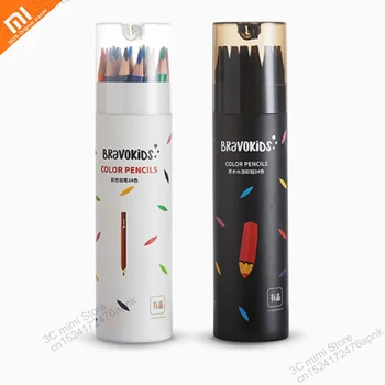 

24 colors / set xiaomi mijia color pencil water soluble black wood color lead 24 color suitable for children's painting smart
