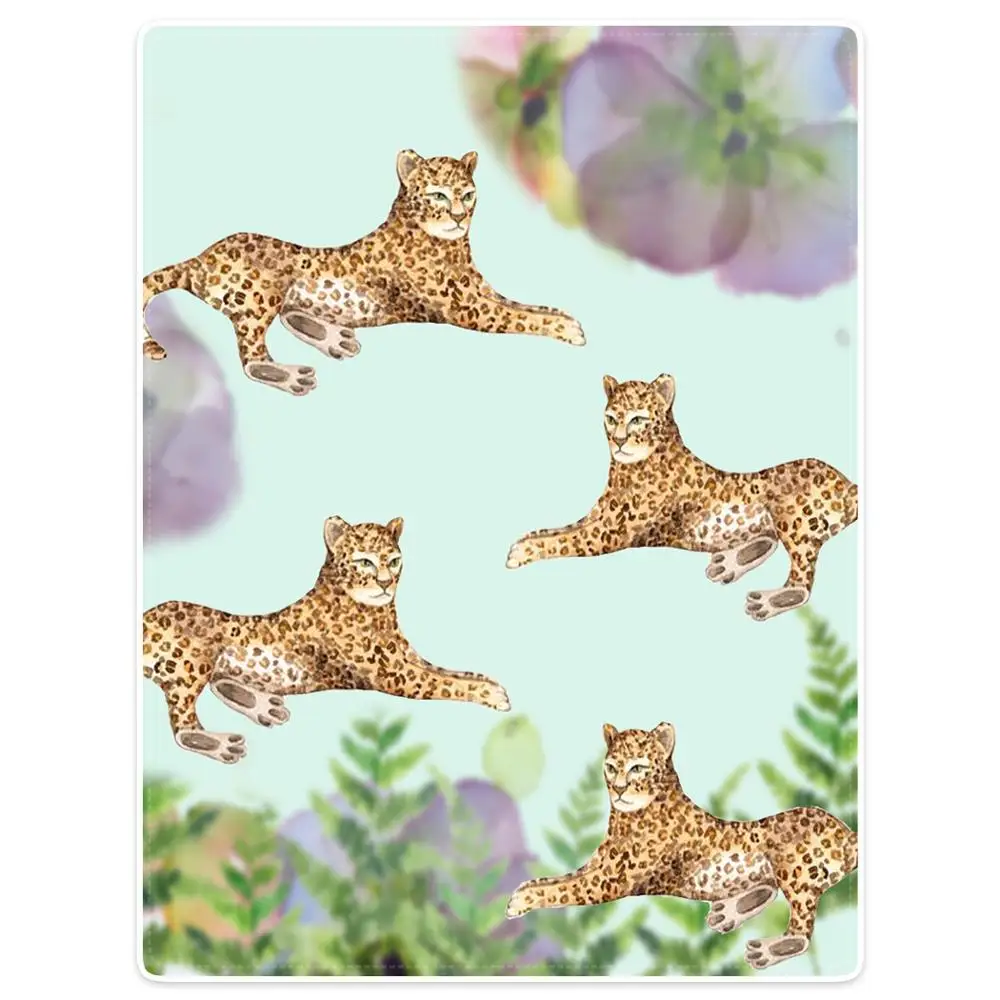 

Blankets Cobertor Warmth Soft Plush Sofa Bed Throw a Blanket Plaid Cheetah Spotted Camouflage Flower