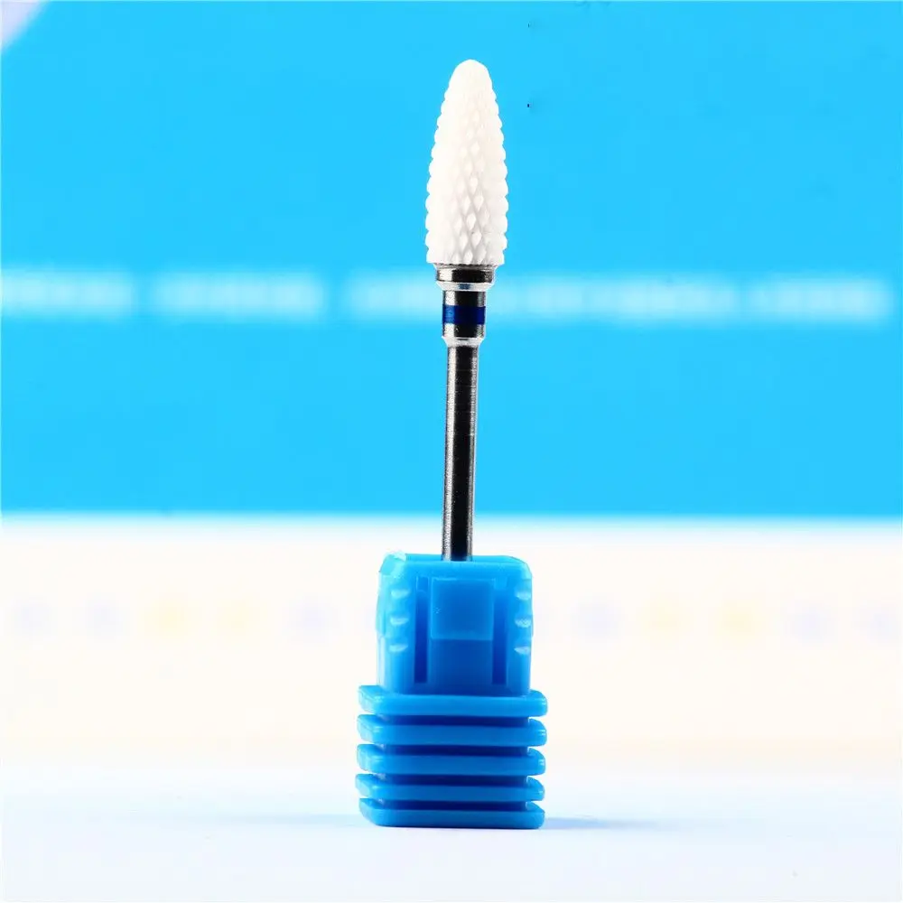 1 Pc Ceramic Nail File Women Manicure Pedicure Head Cuticle Cutter Dead Skin Remover Nail Drill Bits Nail Art Tools for Nail - Цвет: blue