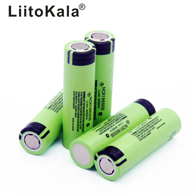 Liitokala100шт NCR18650B 3,7 V18650 3400 мАч литиевая батарея фонарик перезаряжаемая батарея электронное оборудование