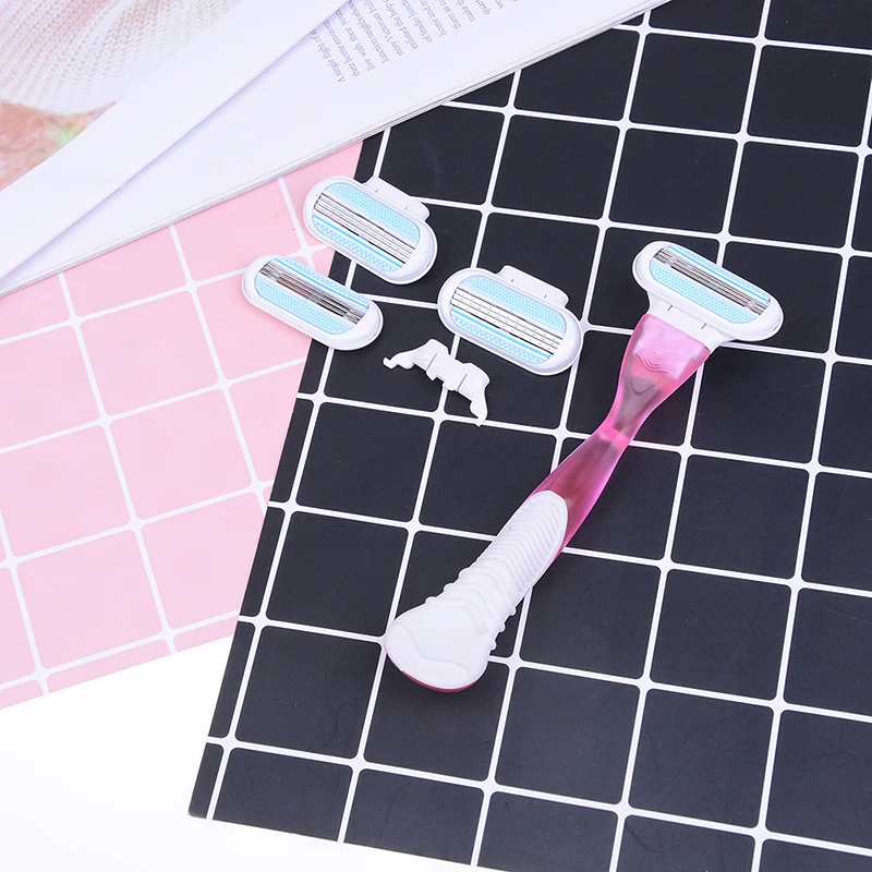 Jual 5 Pcs set Manual Razor Pisau Cukur untuk Wanita Blade Wanita Pencukur Pisau Cukur Rambut Remover untuk Wanita Kecantikan Venuse