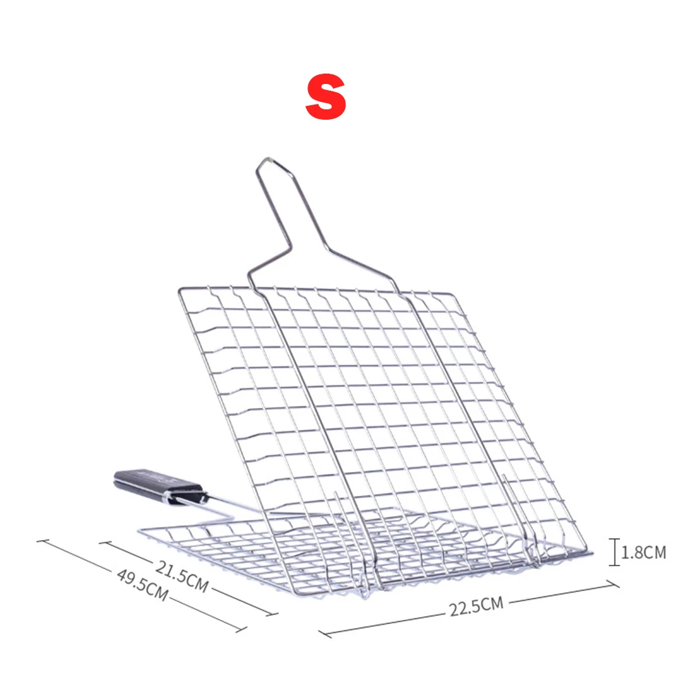 Антипригарная сетка для барбекю на открытом воздухе кемпинг гриль из нержавеющей стали Папка коврики мясо рыба овощи барбекю инструмент принадлежности для барбекю