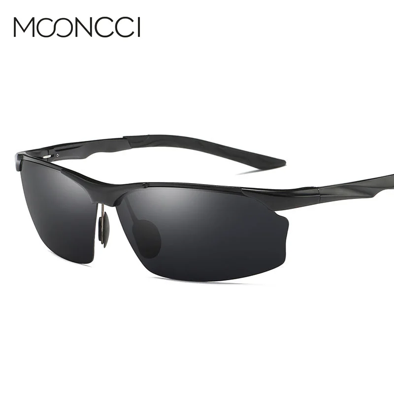 

MOONCCI Genuine Aluminum Driving Sunglasses Men Polarized UV400 High Quality Sport Sun Protective Glasses Men HD Driver Goggles
