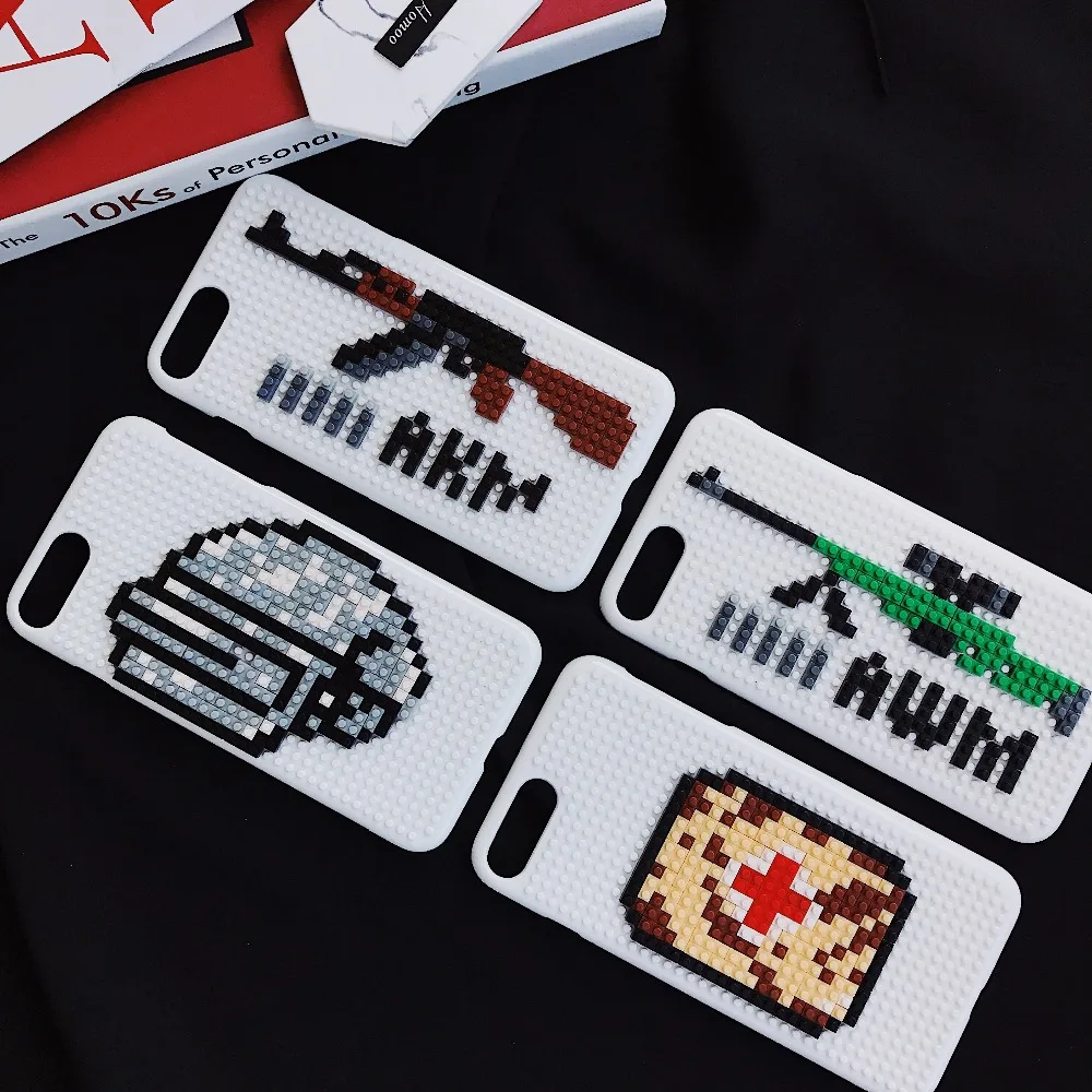 

Game Props Puzzle Phone Cover For iPhone XR Case Lego DIY Blocks Jigsaw Pattern Coque For iPhone XS MAX X 6 6s 7 8 Plus Fundas
