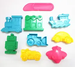 Новый 1 комплект детский пластиковый автомобиль, корабль, робот, самолет смешанный пластиковый ine тесто для лепки фрезы формы детские