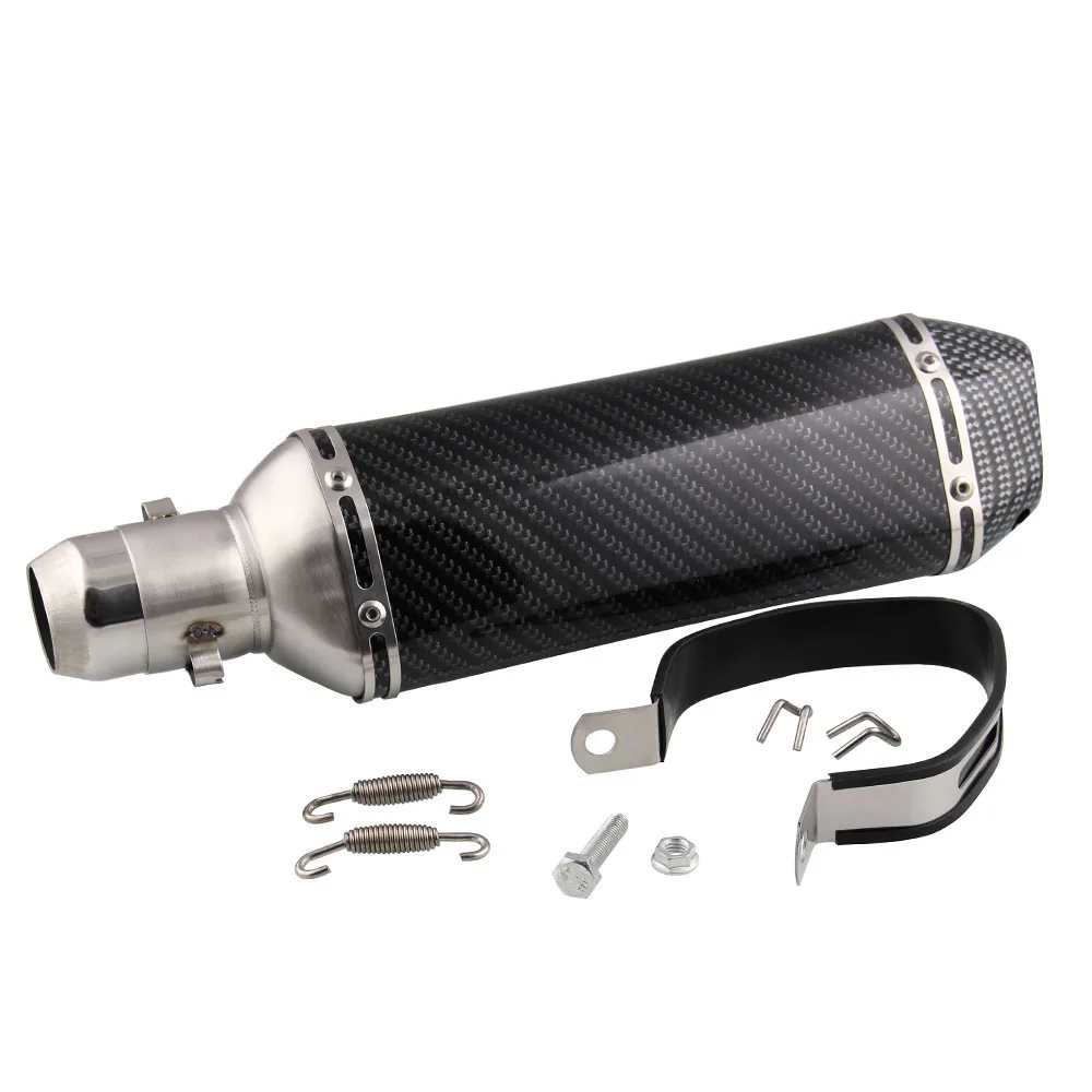 

Universal 51MM Motorcycle Exhaust Pipe With Muffler Moto Bike Pot Escape For Yamaha Honda KTM Kawasaki Ducati Slip-on TP085