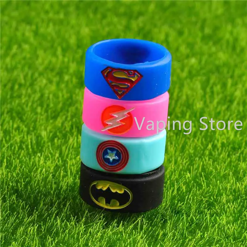 

22x10x1.5mm Captain America Vape Band Decorate Ring For RBA RDA Atomizers (5PCS)