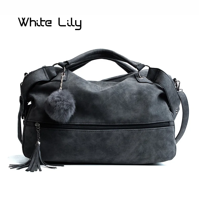 

New Fashion Luxury Soft Nubuck Leather Shoulder Bag Women Tote bag Casual Ladies Handbag