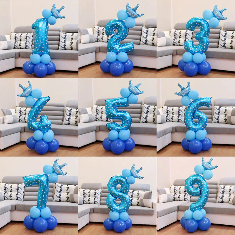 1 шт. воздушный шар в форме цифры для детей подарок Алюминий Фольга 32 дюймов Baby Shower Декор Детская День рождения школьные принадлежности детям игрушки