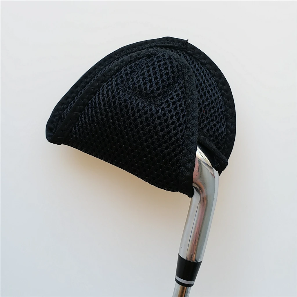 Lightweight Mallet Putter Head Cover Golf Headcover Protector Bag with Fastening Tape For Scotty Putter Embroidery Headcover