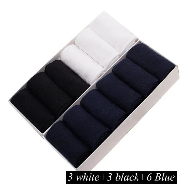 12 Pairs/Lot Plus Size Men's Cotton Socks Business Men Deodorant Crew Socks Breathable Male Solid Color US size(7-11.5) EU 39-48 LS-019