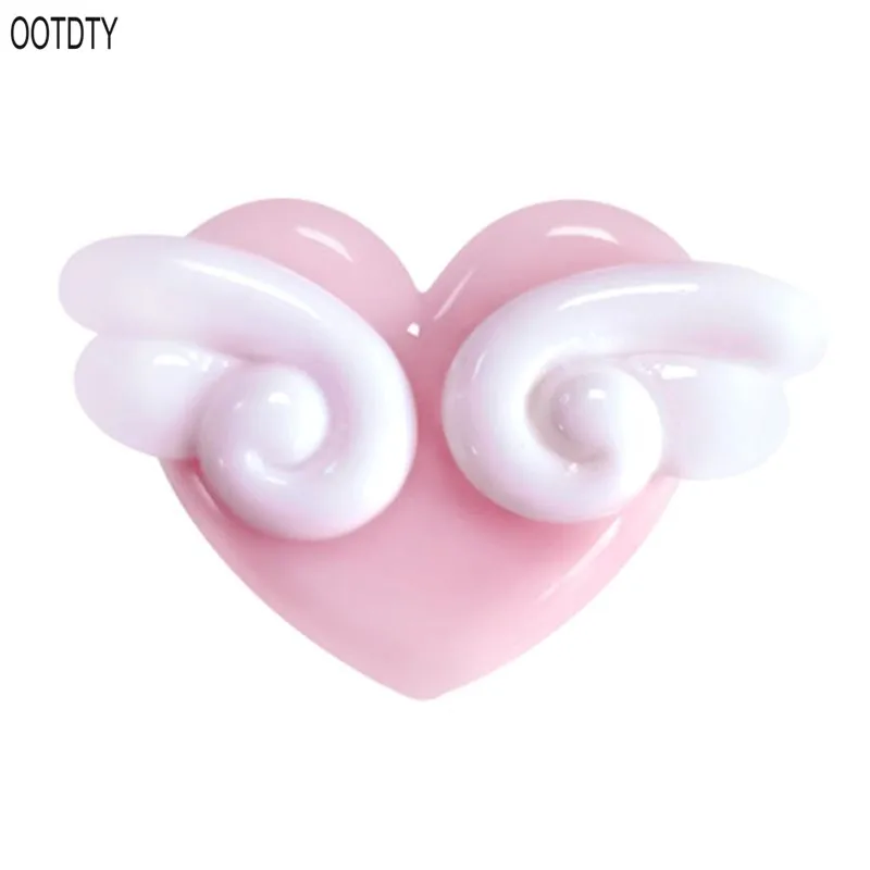 

5Pcs Mini pink wing Love Heart Rectangle Shape Message Blackboard Photo Clip DIY Postcards Clamps Creative Handmade Home Wall