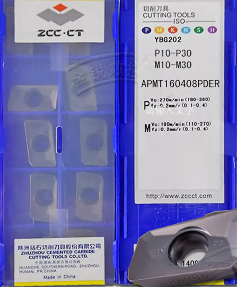 ZCC OFKT05T3-DM YBG202 P10-P30 M10-M3 CARBIDE INSERTS 10PCS