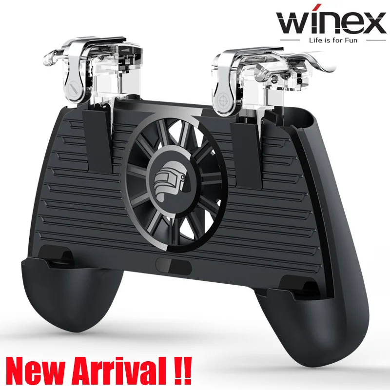 

Winex PUBG Mobile Gamepad Android Handheld Game Players Pubg Controller Game Pad For IPhone Xiaomi with trigger cooler powerbank