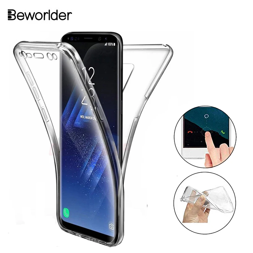 Мягкий чехол для samsung Galaxy A50 A40 A30 A60 A70 силиконовый передняя + задняя полная