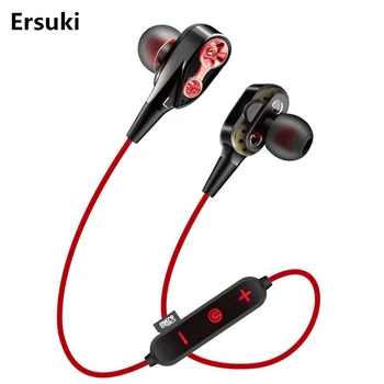 

Ersuki G23 Bluetooth Earphone Double Unit Drive In Ear Bass Subwoofer Wireless Sport Headset Earbud auriculares all phone