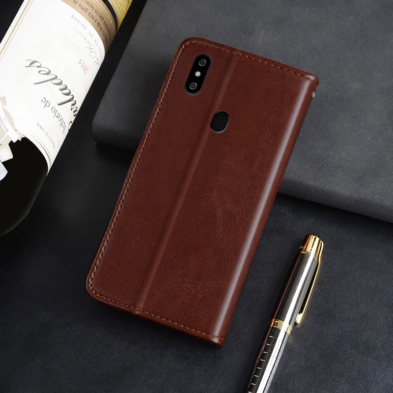 Кожаный флип-чехол для Oukitel C15 Pro чехол из искусственной кожи защитный телефона с