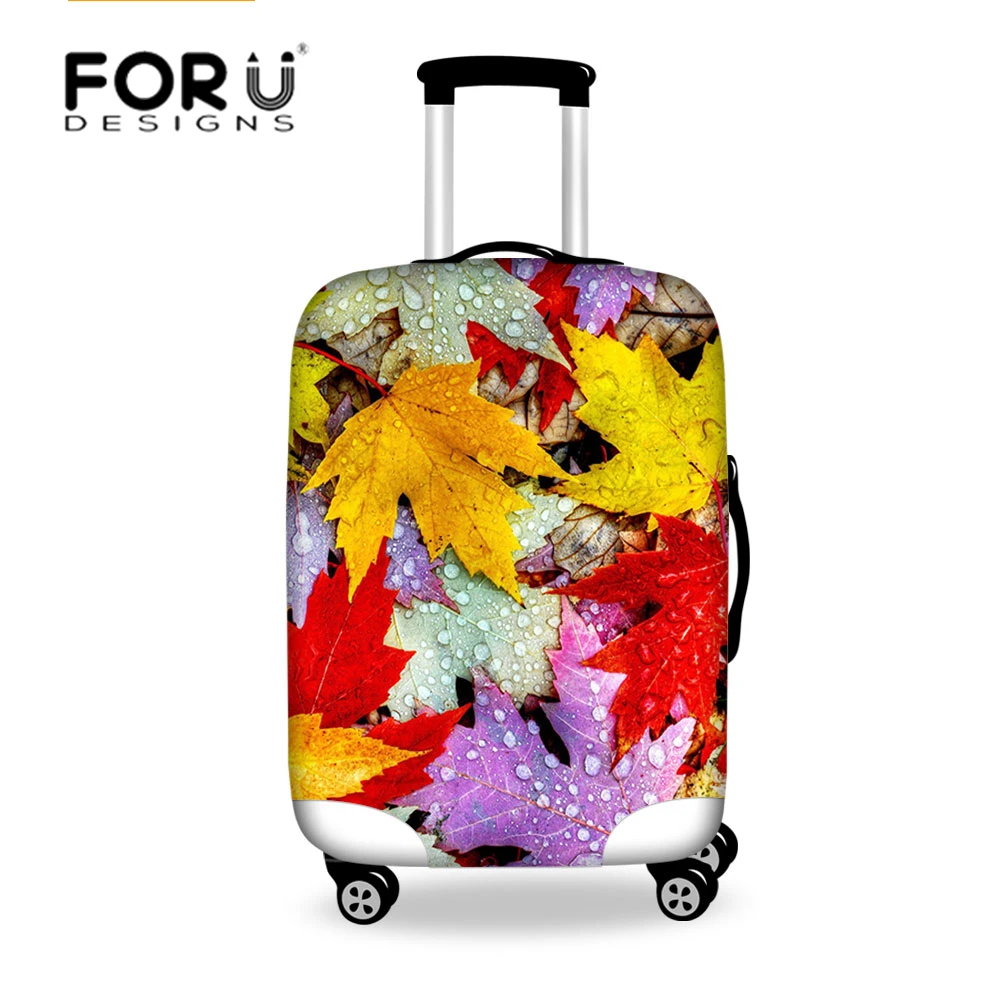 Buy 2016 New Designer Maple Leaf Print Waterproof Luggage Protective Dust
