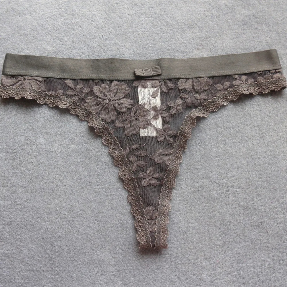 Voplidia Women Sexy Panties Underwear Thongs G-Strings 2018 See through Female Seamless Lingerie Lace Low-waist G Strings PM213