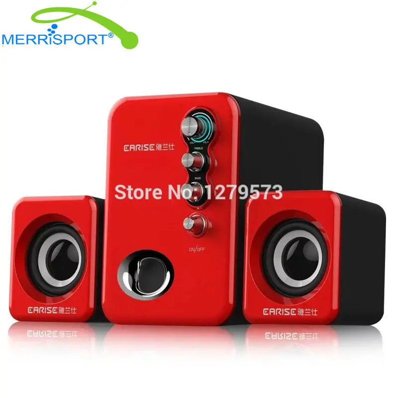 

Computer Speakers High Quality USB 3.5 Speaker 2.1 Multimedia Mini Stereo Notebook Portable USB Subwoofer for Multimedia Devices