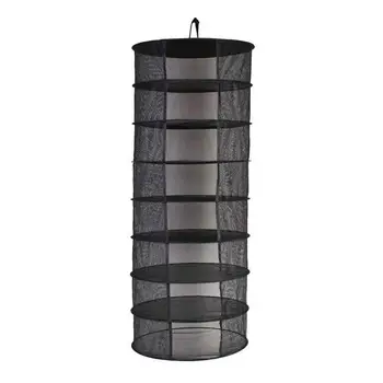 

Hot Sale 8 Layers Dry Net Herb Herbal Rack for Buds Compartments Foldable Hanging Flowers Hydroponic Plant 8