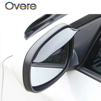 

Overe 1PC Car rearview mirror rain brow cover For Hyundai Solaris I30 creta IX25 Suzuki Swift SX4 Lada Vesta Granta Kalina