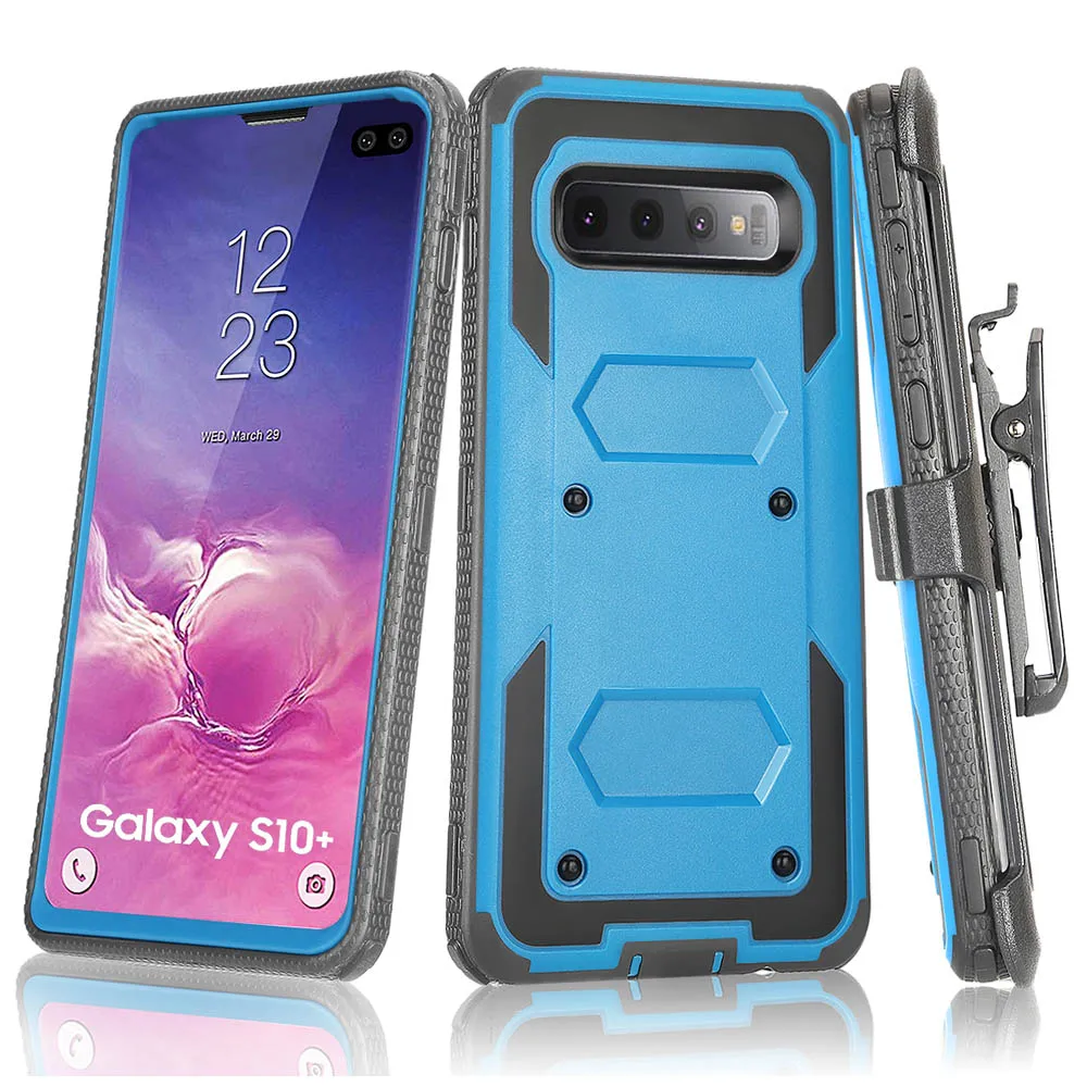 Heavy Duty Броня чехол для samsung Galaxy S10 плюс S10e Lite ударопрочный пояс клип футляр + Plus| |