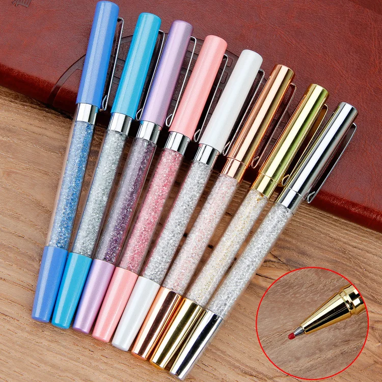 Creative Diamond Metal Pens Crystal Ballpoint Pen Novelty Office School Supplies 
