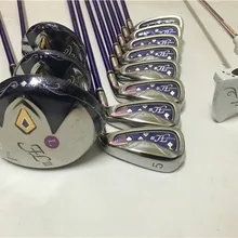 Фирменная Новинка Maruman FL III Гольф полный набор Для женщин клюшки для гольфа драйвер+ fairway wood+ утюги+ клюшки графитный вал с головных уборов
