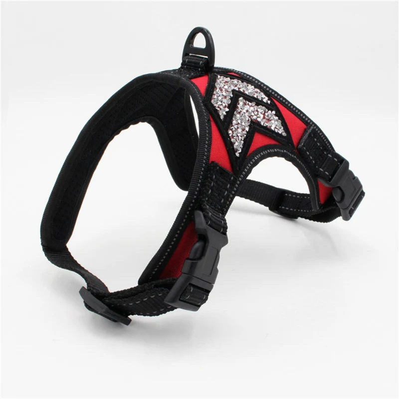 Pet Dogs Basic Halter Harnesses Safe Travel Supplies Meash Breathable