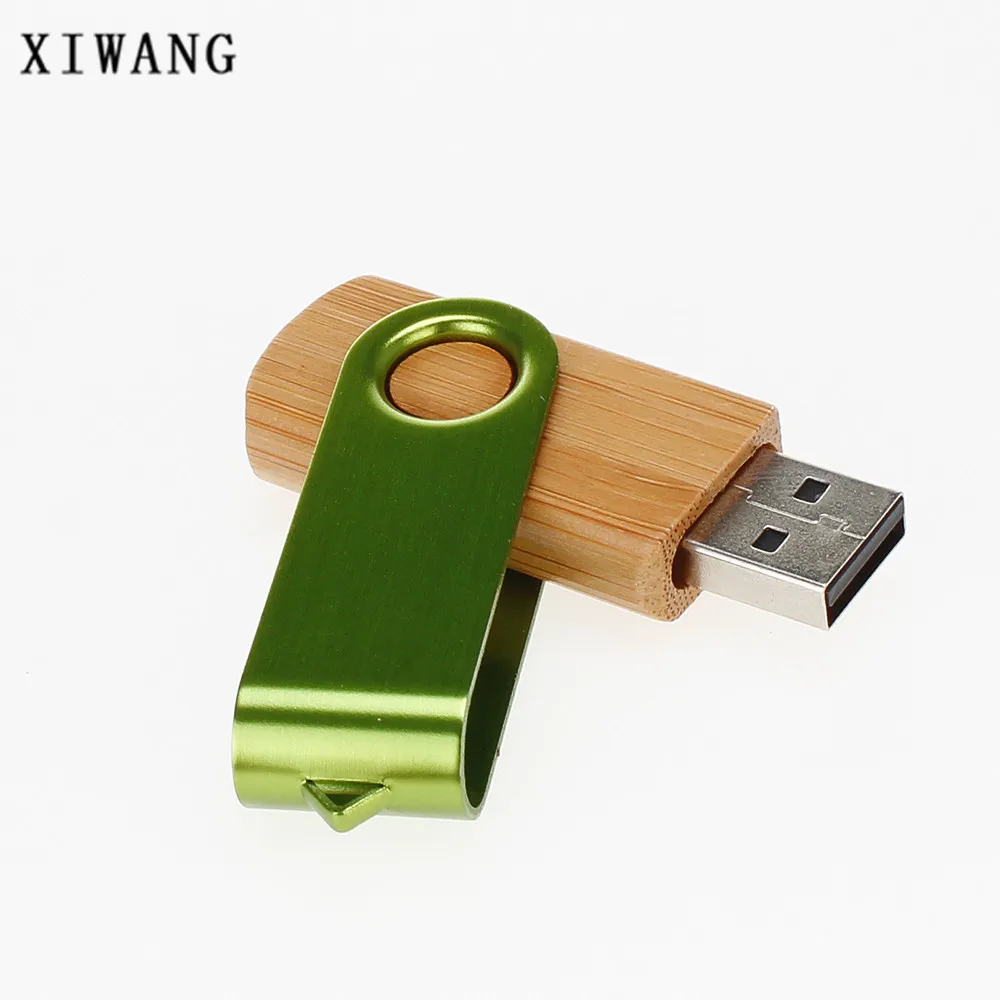 Деревянный поворотный USB флэш-накопитель usb Memory stick 4 ГБ 8 ГБ 16 ГБ флеш-накопитель 32 Гб 64 Гб 128 ГБ Заказная компания Флэш-накопитель с логотипом