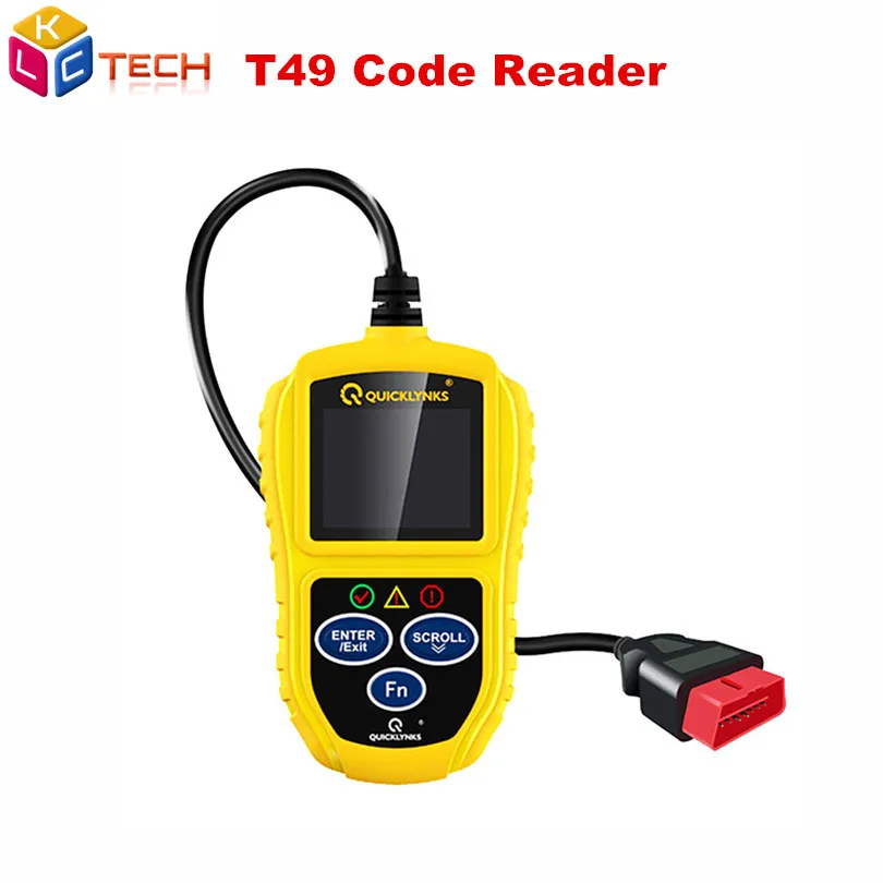 New T49 Code Scanner QUICKLYNKS T49 OBDII & CAN Car Code Reader Scanner ...