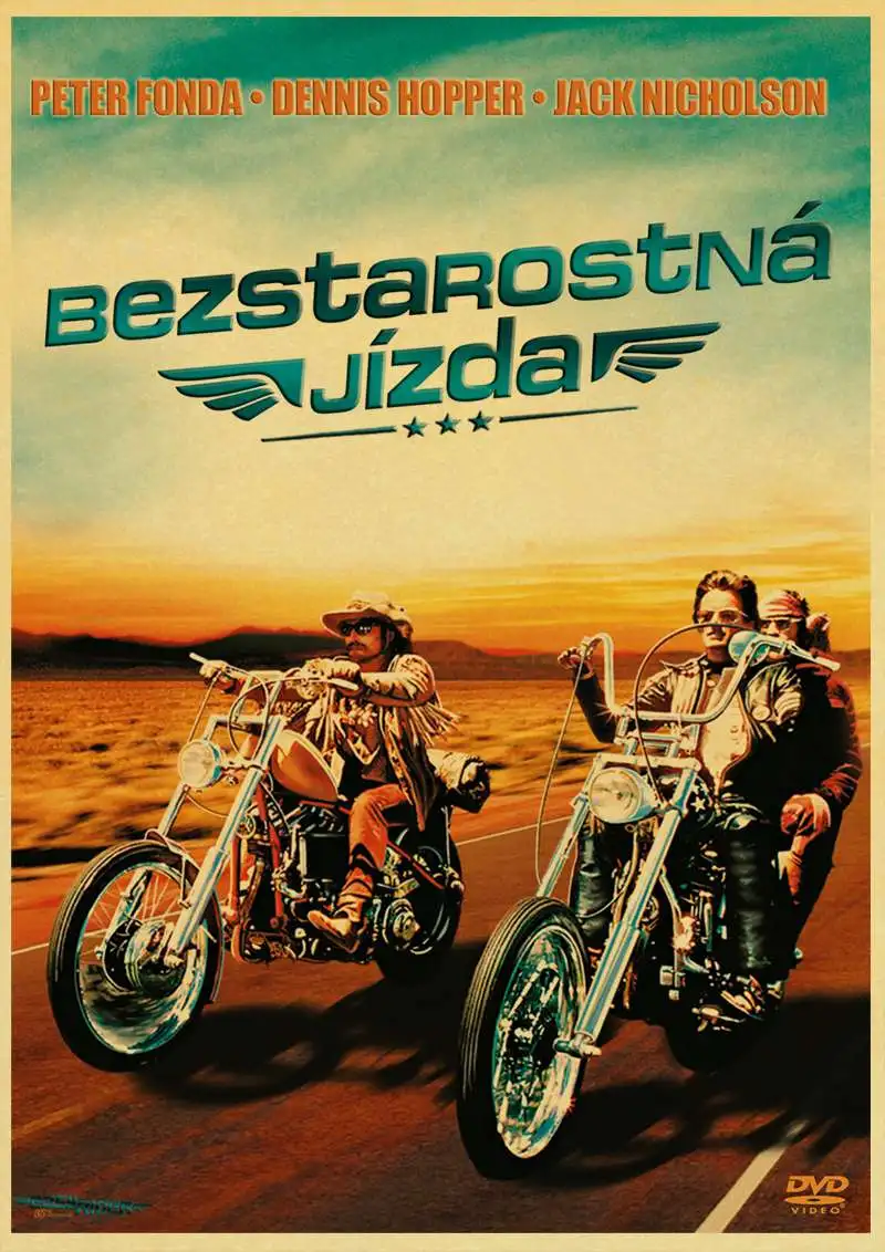 Фильм Easy Rider Плакат Украшение дома крафт-бумага Ретро плакат мотоцикл рисунок core наклейки на стену