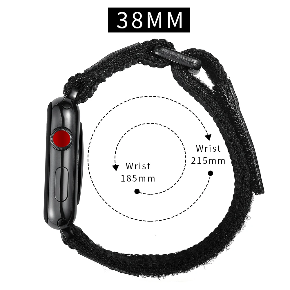 LEONIDAS мягкий Тканый нейлоновый ремешок для Apple Watch сменный с магнитной пряжкой 42