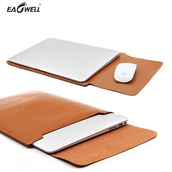 

PU Leather Laptop Sleeve Case for Macbook Air 13 Pro Retina 11 12 inch Bag Fashion Soft Ultra-thin Vertical Free Drop Shipping