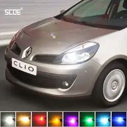 Для Renault Clio/Clio Sport Tourer SCOE новинка 2015 2X 12SMD светодио дный LED спереди Парковка свет спереди боковой фонарь источник света стайлинга автомобилей