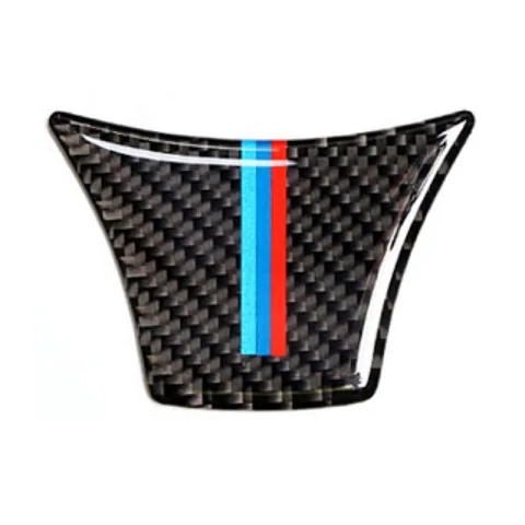 Для BMW F10 F01 F07 5 серия 7 серия 2011- углеродное волокно наклейка на руль M полоса цветная эмблема 3D наклейка - Название цвета: TYPE B