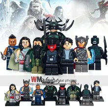 10 лотов X0172 Super Heros Thor Hela Sif Valkyrja Briques мандарин строительные блоки Enfants Cadeau Jouets Прямая