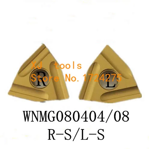 

HOT SELL Cutting Tool 10PCS WNMG080404 / WNMG080408 R-S/L-S yellow tungsten carbide turning insert ,Carbide Blade TURNING TOOL
